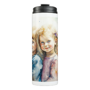 Wasserfarbenkinder-Wärmerwäscher Thermosbecher
