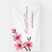 Wasserfarbenkirschblüten Banner (Vertikal)