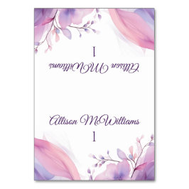 Wasserfarbenkirschblüten, Hochzeiten, Tischnummer