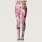 Wasserfarbenkirschblüten Leggings (Vorderseite)