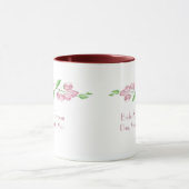 Wasserfarbenkirsche Blossom Save the Date Hochzeit Tasse (Zentrum)
