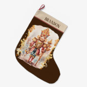 Wasserfarbenknussknacker hinzufügen großer weihnachtsstrumpf (Vorderansicht (hängend))