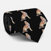 Wasserfarbenkojote, Tier, Natur Krawatte (Gerollt)