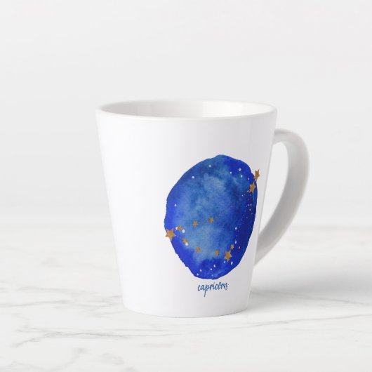 Wasserfarbenkonstellation von Capricorn Milchtasse (Rechte Ecke)