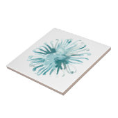 Wasserfarbenkoralle - Blau 2 Fliese (Seite)