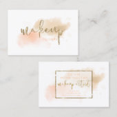 Wasserfarbenkoralle und Goldmakulum Visitenkarte (Vorne/Hinten)