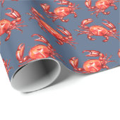 Wasserfarbenkrabenmuster Geschenkpapier (Rolleneckpunkt)
