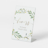 Wasserfarbenkranz begünstigt das Podest-Zeichen Sockelschild (Vorderseite)