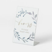 Wasserfarbenkranz begünstigt das Podest-Zeichen Sockelschild (Vorderseite)