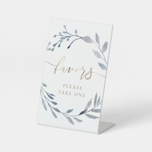 Wasserfarbenkranz begünstigt das Podest-Zeichen Sockelschild (Vorderseite)