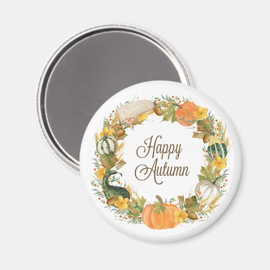 Wasserfarbenkranz Magnet (Vorderseite/Rückseite)