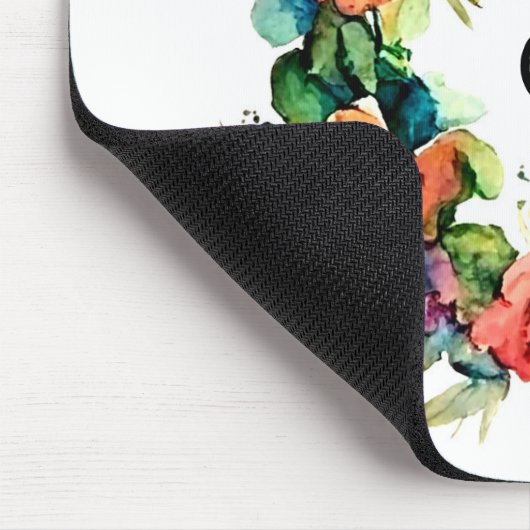 Wasserfarbenkranz Mousepad (Ecke)