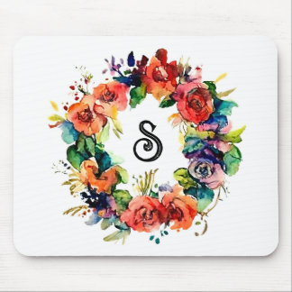Wasserfarbenkranz Mousepad