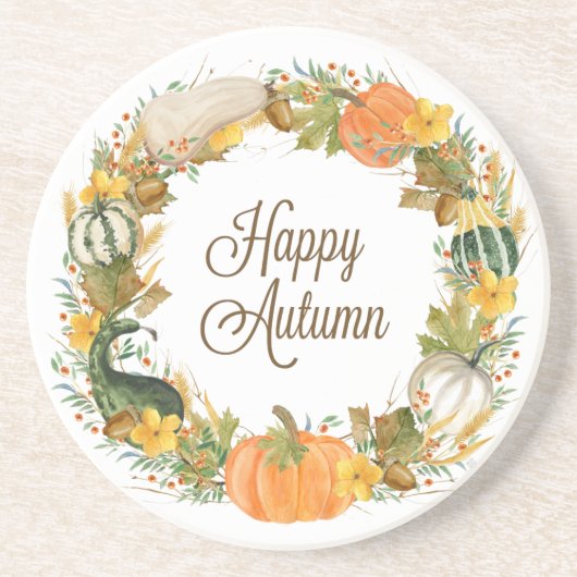 Wasserfarbenkranz Sandstein Untersetzer (Vorne)