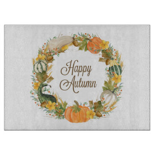 Wasserfarbenkranz Schneidebrett