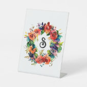 Wasserfarbenkranz Sockelschild (Vorderseite)