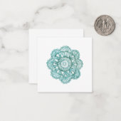 Wasserfarbenkratzer Doily Notecards Mitteilungskarte (Vorderseite/Rückseite Beispiel)