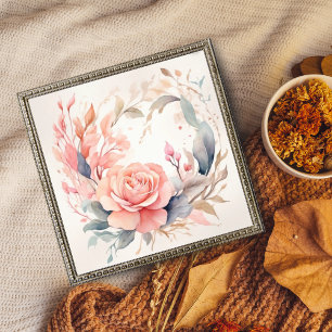 Wasserfarbenkrebs in Rosa Blush Fotodruck