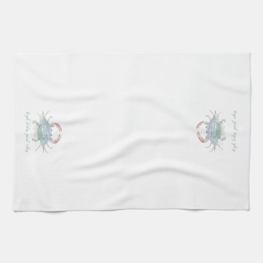 Wasserfarbenkrebse Geschirrtuch (Horizontal)