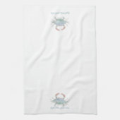 Wasserfarbenkrebse Geschirrtuch (Vertikal)