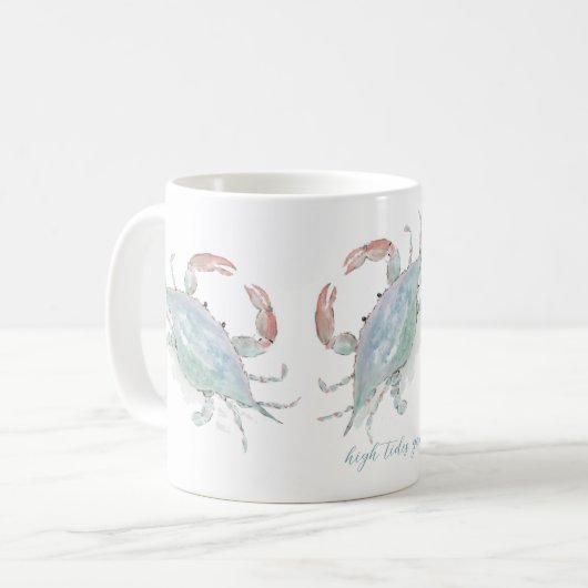Wasserfarbenkrebse Kaffeetasse (Vorderseite Links)