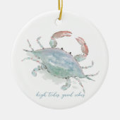 Wasserfarbenkrebse Keramik Ornament (Vorne)