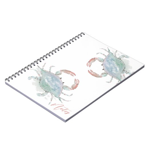 Wasserfarbenkrebse Notizblock (Linke Seite)