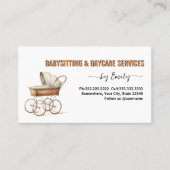 Wasserfarbenkrippe Kinderbetreuung Terminkarte (Vorderseite)