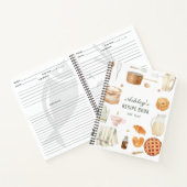 Wasserfarbenküche liefert Personalisiertes Rezept Notizblock (Innenseite)