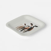 Wasserfarbenkühe Minimale rustikale Hochzeit Pappteller (Gewinkelt)