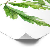 Wasserfarbenkunst aus Holz Poster (Ecke)