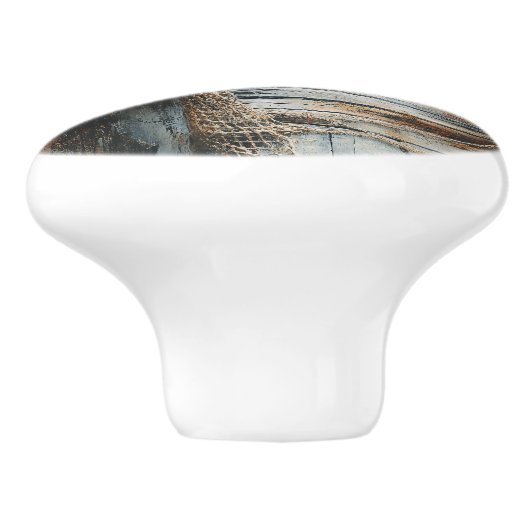 Wasserfarbenkunst Keramikknauf (Seitenansicht)