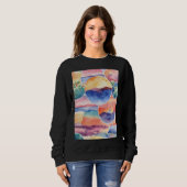 Wasserfarbenkunst Sweatshirt (Vorne ganz)