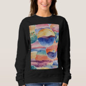 Wasserfarbenkunst Sweatshirt (Vorderseite)