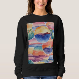 Wasserfarbenkunst Sweatshirt