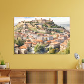 Wasserfarbenkunst Tiflis Leinwanddruck (Insitu (Wohnzimmer))