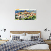 Wasserfarbenkunst Tiflis Leinwanddruck (Insitu (Schlafzimmer))