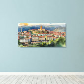 Wasserfarbenkunst Tiflis Leinwanddruck (Insitu (Holzboden))