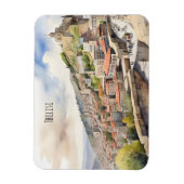 Wasserfarbenkunst Tiflis Magnet (Vertikal)