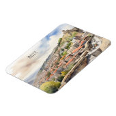 Wasserfarbenkunst Tiflis Magnet (Linke Seite)