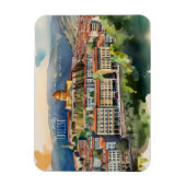 Wasserfarbenkunst Tiflis Magnet (Vertikal)
