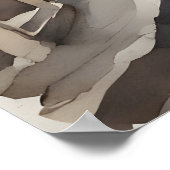 Wasserfarbenkunst Tiflis Poster (Ecke)