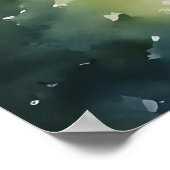 Wasserfarbenkunst Tiflis Poster (Ecke)