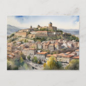 Wasserfarbenkunst Tiflis Postkarte (Vorderseite)