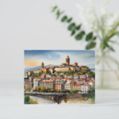 Wasserfarbenkunst Tiflis Postkarte (Stehend Vorderseite)