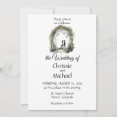 Wasserfarbenkupplung Einladung (Vorderseite)