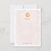 Wasserfarbenkürbis Babydusche Danke (Vorderseite)