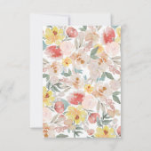 Wasserfarbenkürbis Babydusche Danke (Rückseite)