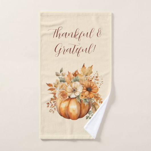 Wasserfarbenkürbis Badhandtuch Set (Handtuch)