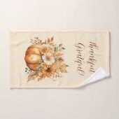 Wasserfarbenkürbis Badhandtuch Set (Handtuch)